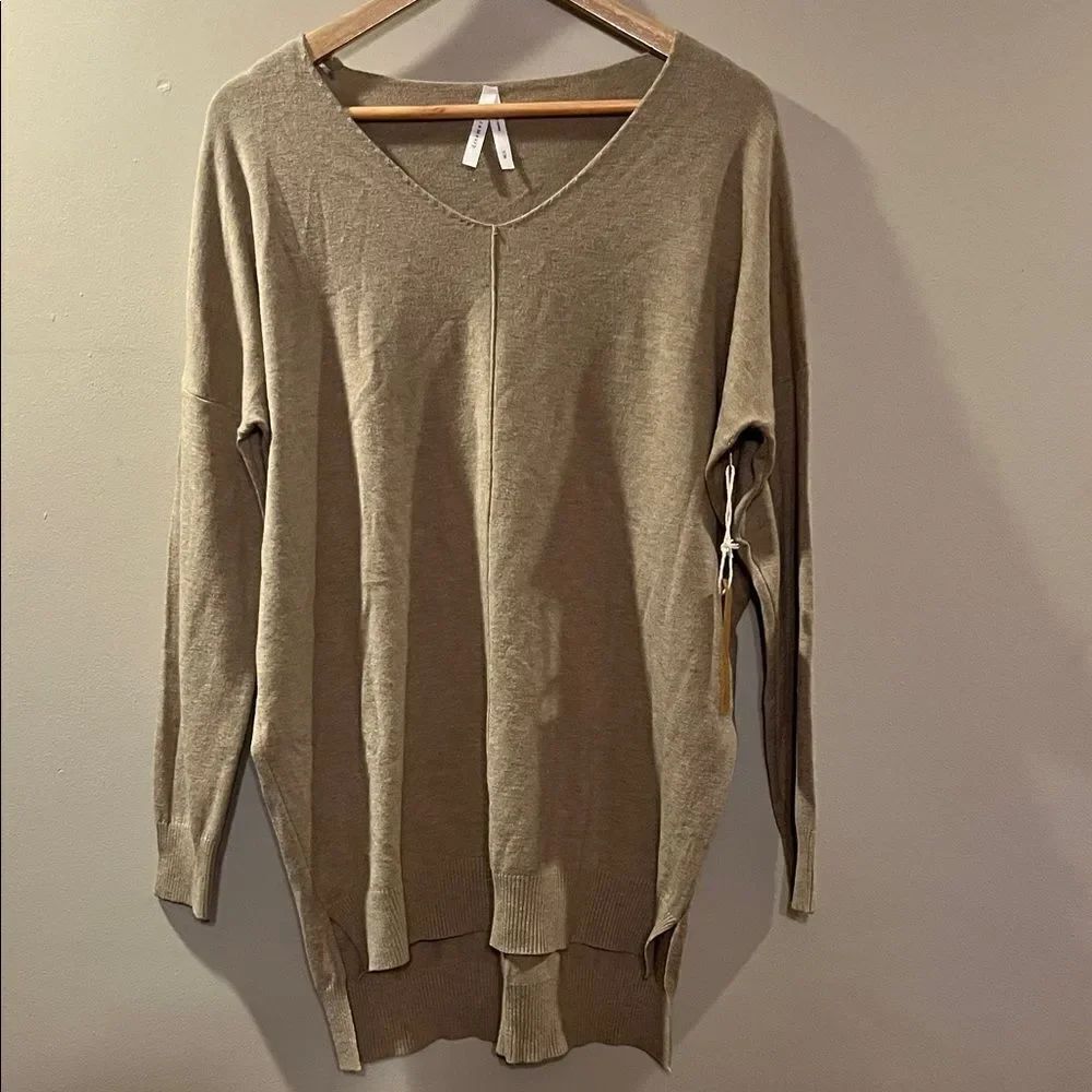Dreamers Olive V-Neck Sweater